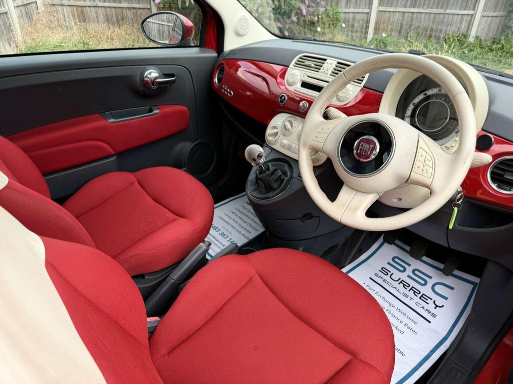 Fiat 500 Hatchback White #5