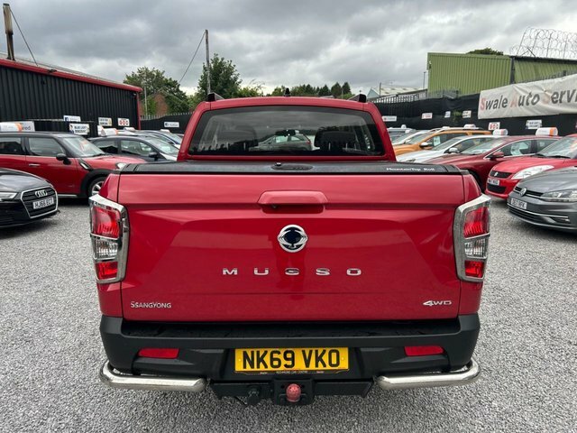 SsangYong Musso 2.2D Saracen Pickup Double Red #4