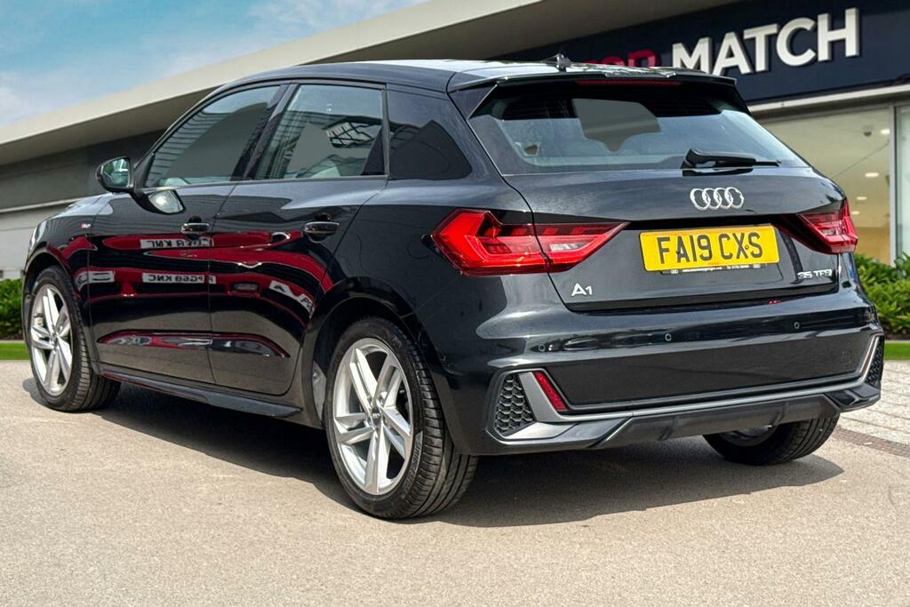 Audi A1 1.5 Tfsi 35 S Line Sportback S Tronic Euro 6 Ss FA19CXS Black #2