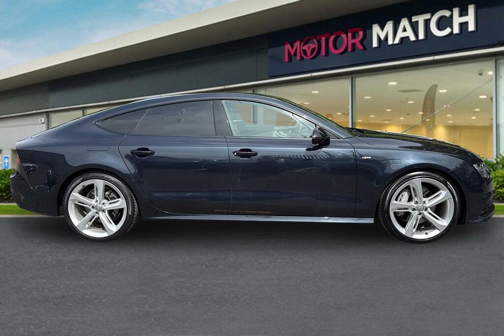 Audi A7 3.0 Tdi V6 Black Edition Sportback S Tronic Quattr Blue #3