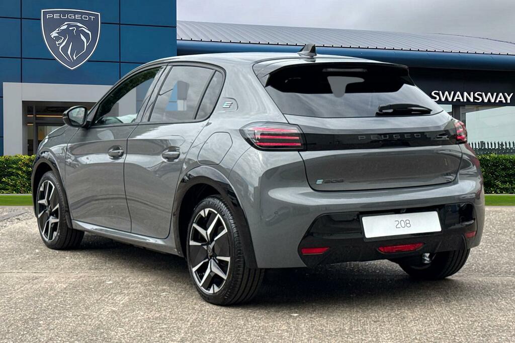 Peugeot e-208 51Kwh Gt 7.4Kw Charger Grey #2
