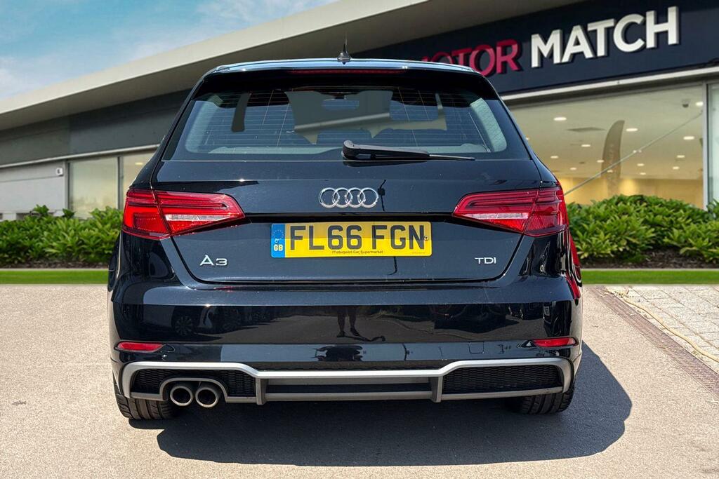 Audi A3 2.0 Tdi S Line Sportback Euro 6 Ss Black #4