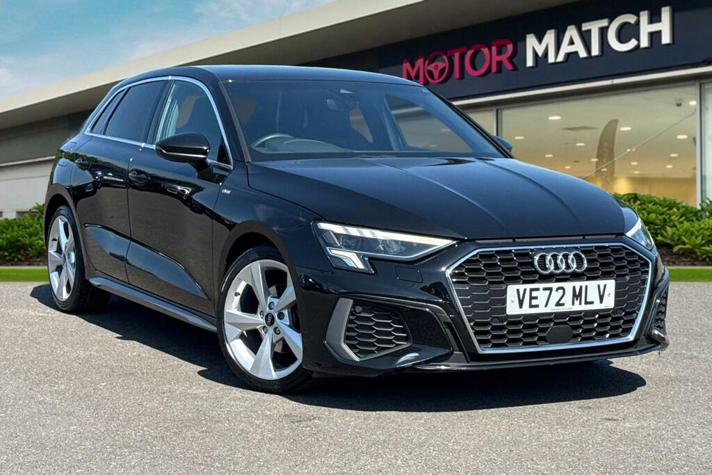 Audi A3 1.0 Tfsi 30 S Line Sportback S Tronic Euro 6 Ss Black