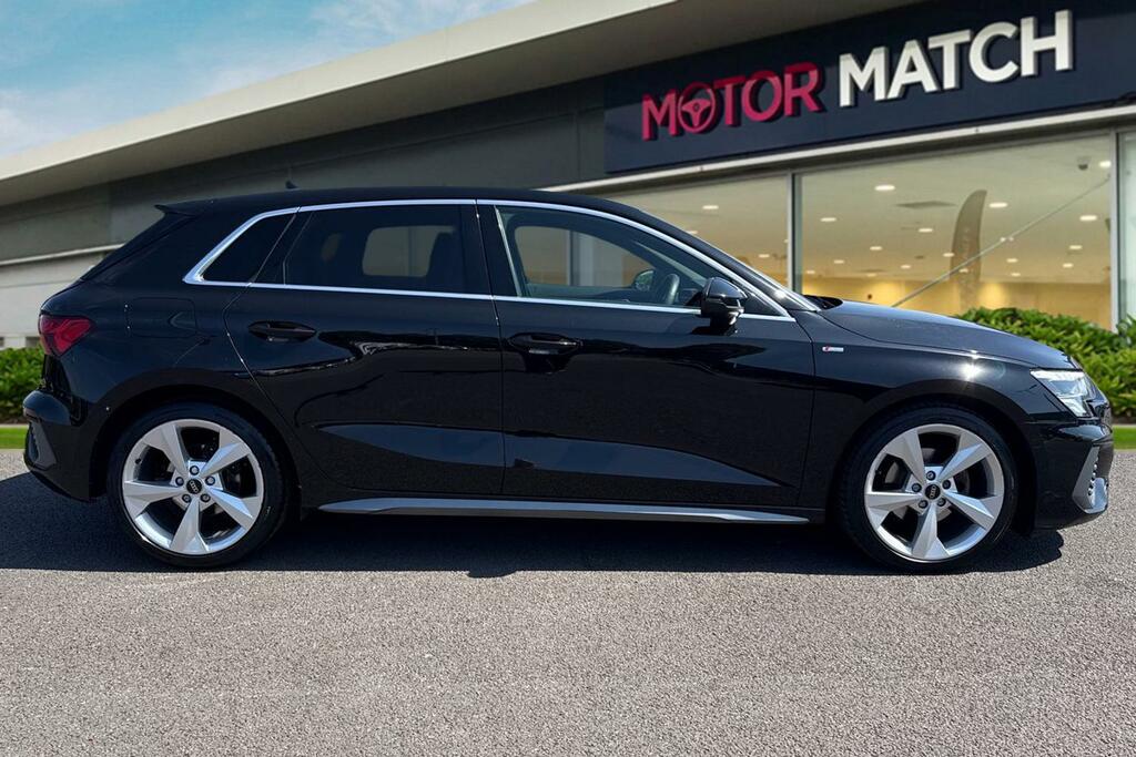 Audi A3 1.0 Tfsi 30 S Line Sportback S Tronic Euro 6 Ss VE72MLV Black #3