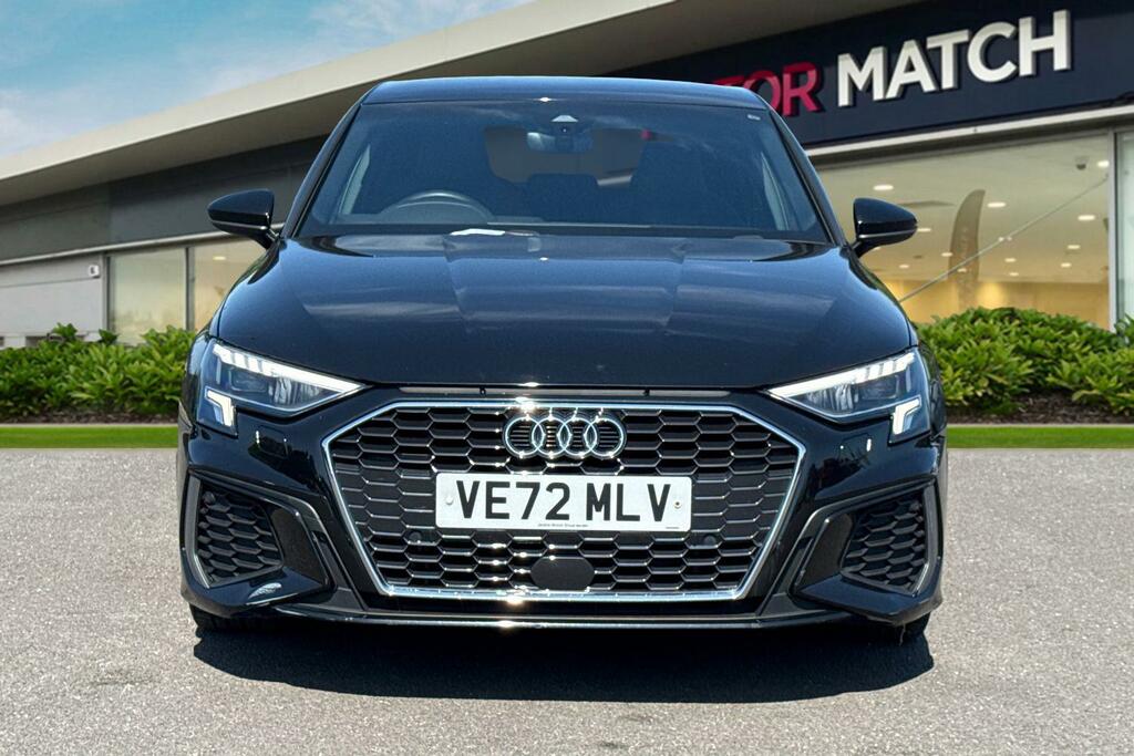 Audi A3 1.0 Tfsi 30 S Line Sportback S Tronic Euro 6 Ss VE72MLV Black #5