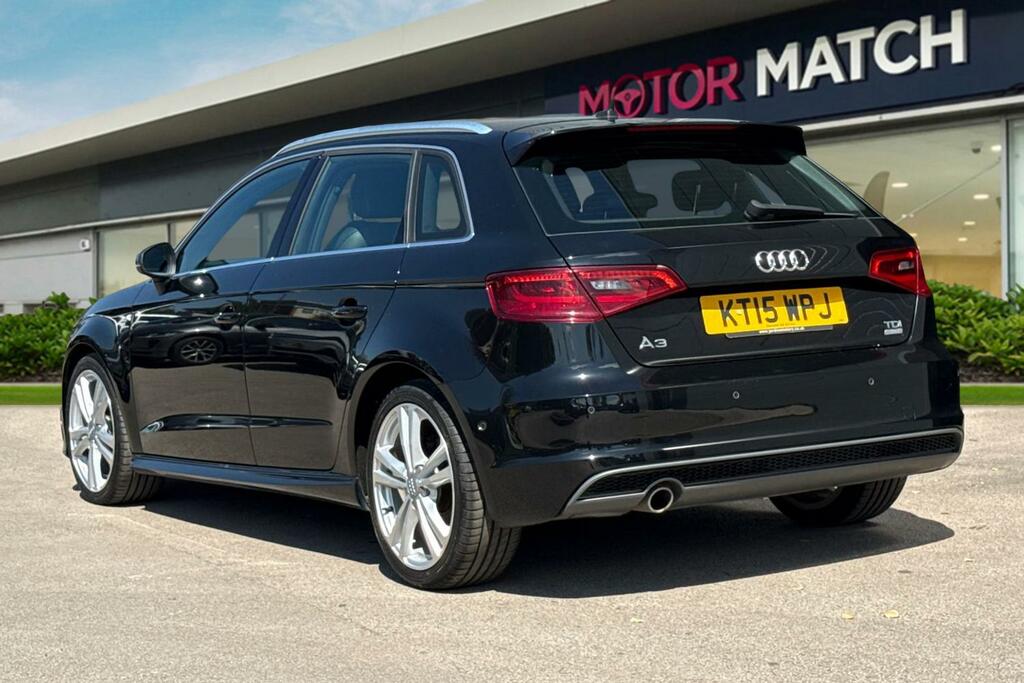 Audi A3 1.6 Tdi S Line Sportback Euro 6 Ss Black #2