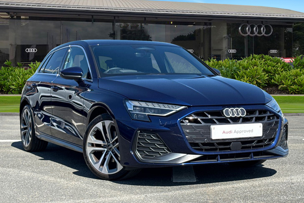 Audi A3 S Line Tdi 150 Ps S Tronic PY75GCX Blue