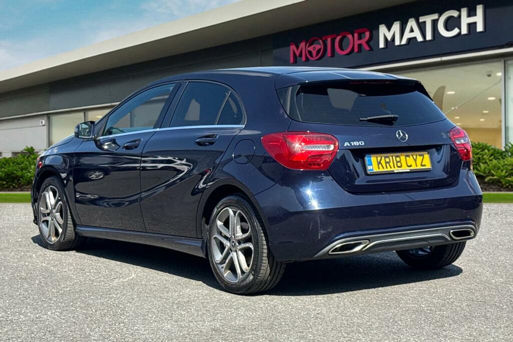 Mercedes-Benz A Class 1.6 A180 Sport Edition 7G-dct Euro 6 Ss KR18CYZ Blue #2