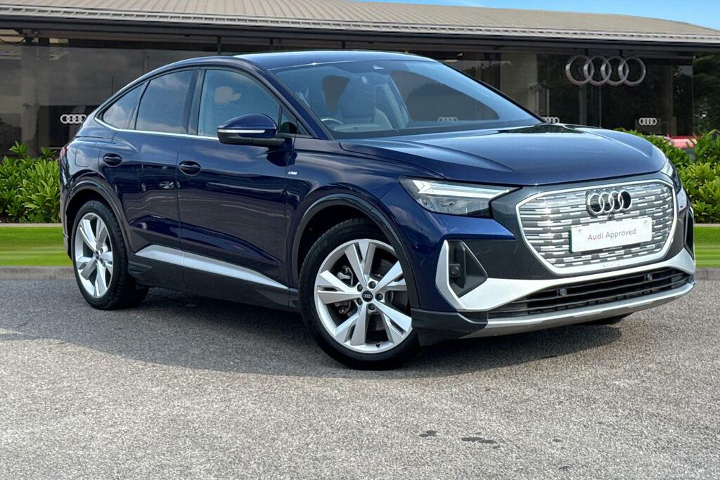 Audi Q4 E Tron Q4 Sportback S Line 40 E-tron 150,00 Kw NL23WCC Blue