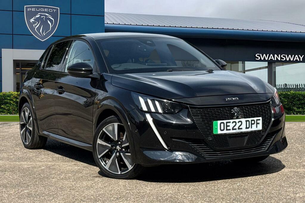 Peugeot e-208 50Kwh Gt 7Kw Charger Black