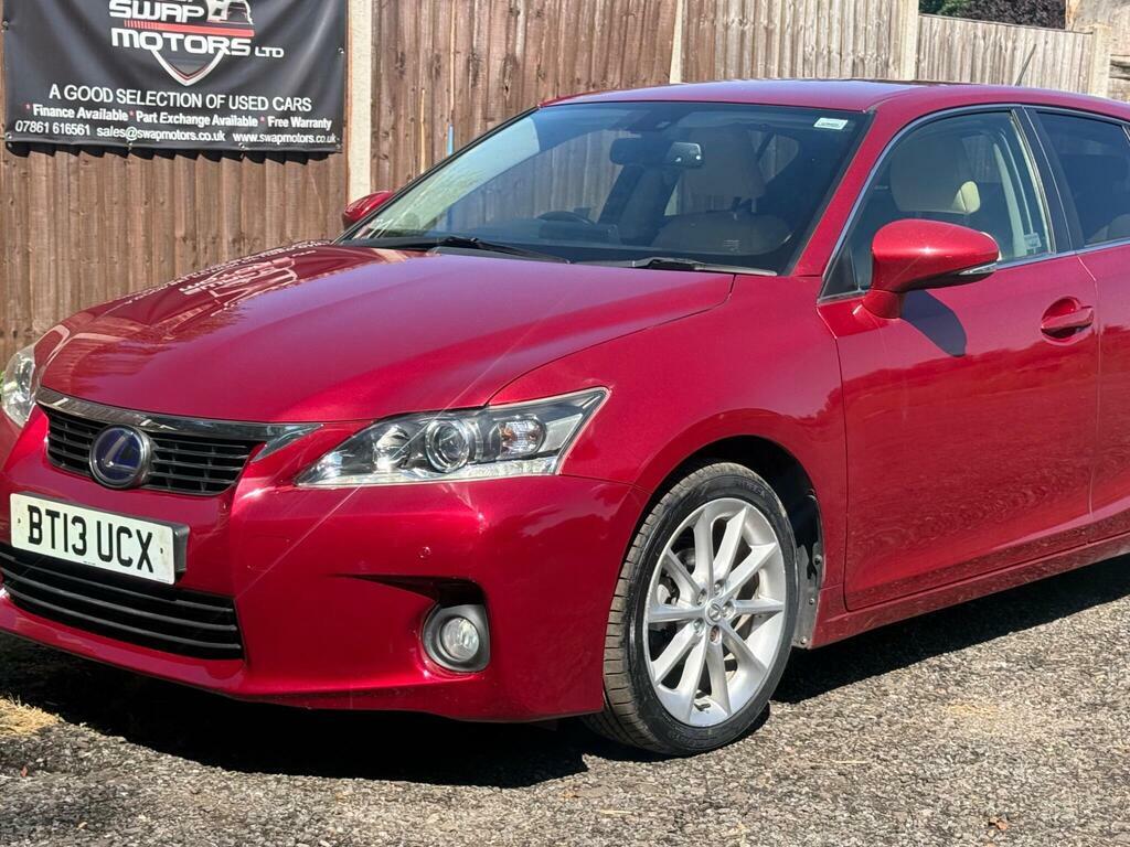 Lexus CT 1.8 200H Luxury Cvt Euro 5 S S Red #4