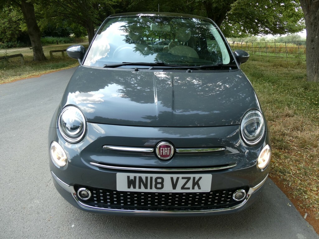 Fiat 500 1.2 Lounge Hatchback Euro 6 Ss WN18VZK Grey #2