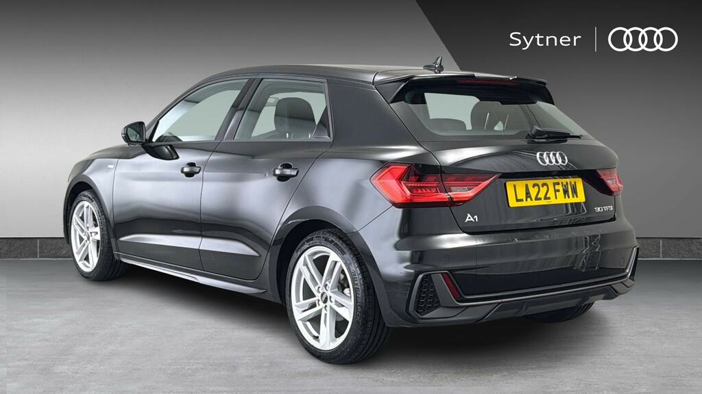 Audi A1 30 Tfsi 110 S Line LA22FWW Black #3