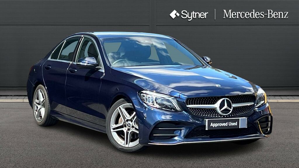 Mercedes-Benz C Class C200 Amg Line Premium 9G-tronic Blue