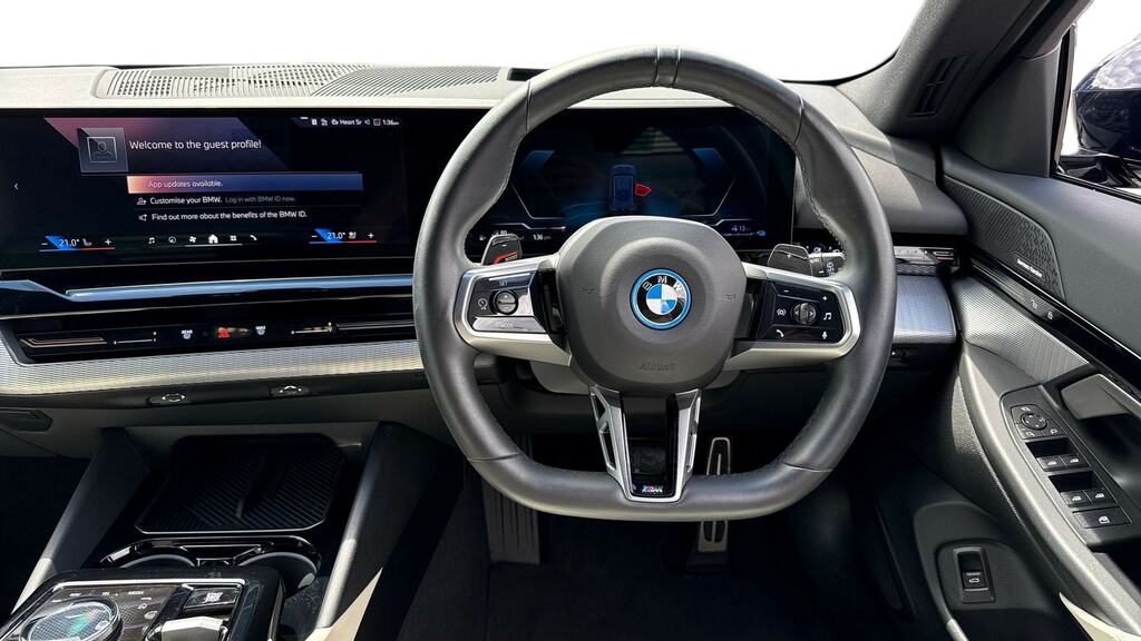 BMW 5 Series 530E M Sport Pro Tech Plus YB74HCJ Blue #5