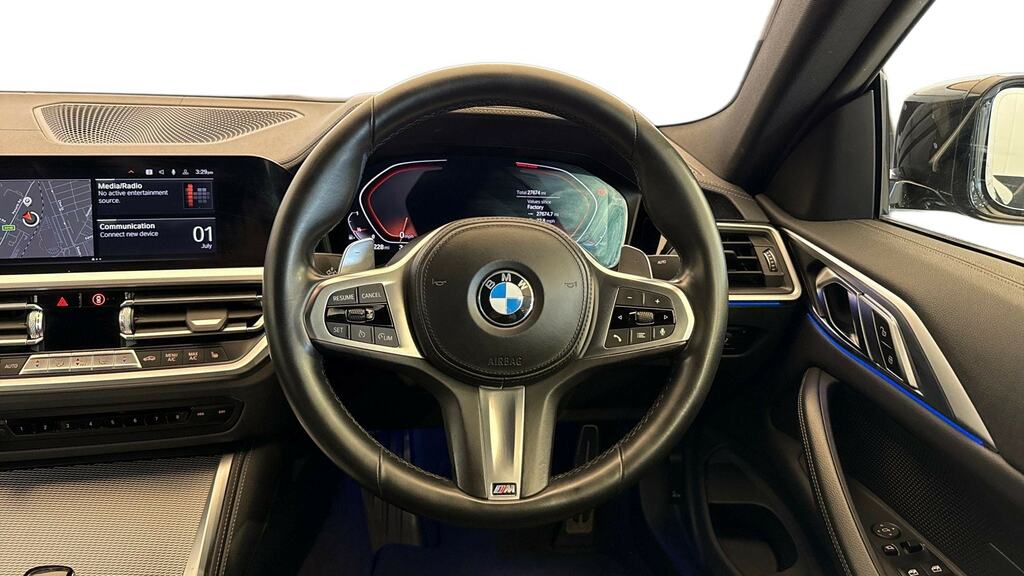BMW 4 Series Gran Coupe 420I M Sport Step CN22USY Black #5