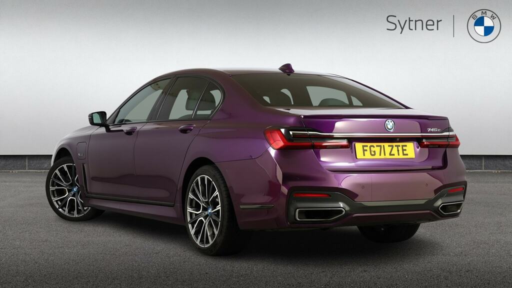 BMW 7 Series 745E M Sport Purple #2