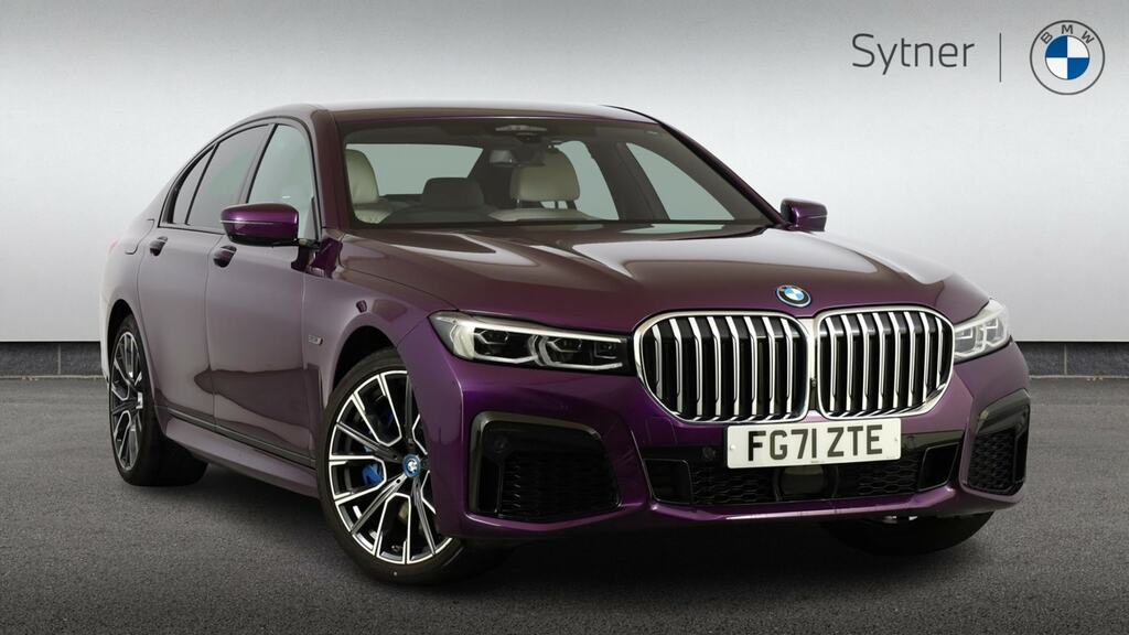 BMW 7 Series 745E M Sport Purple