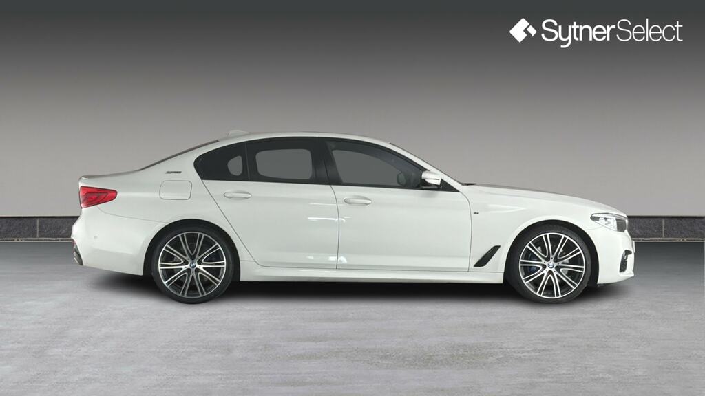 BMW 5 Series 530E M Sport White #3
