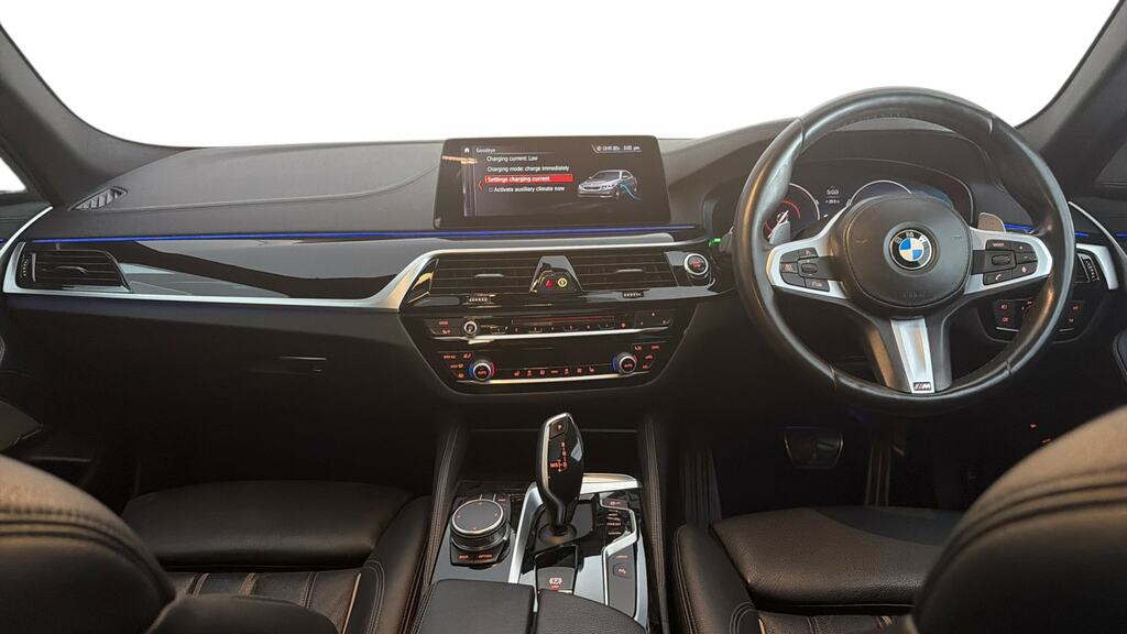 BMW 5 Series 530E M Sport White #6
