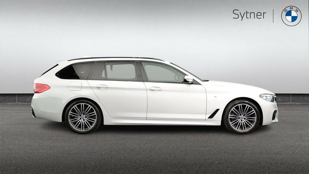 BMW 5 Series 520D Xdrive M Sport Plus Pack YJ68YGF White #3