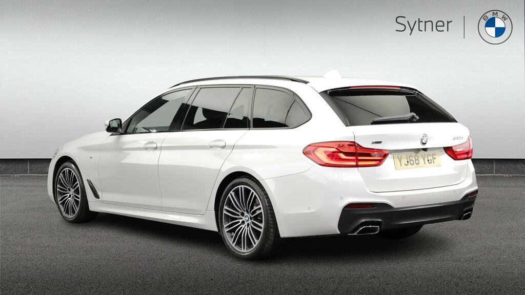 BMW 5 Series 520D Xdrive M Sport Plus Pack YJ68YGF White #2