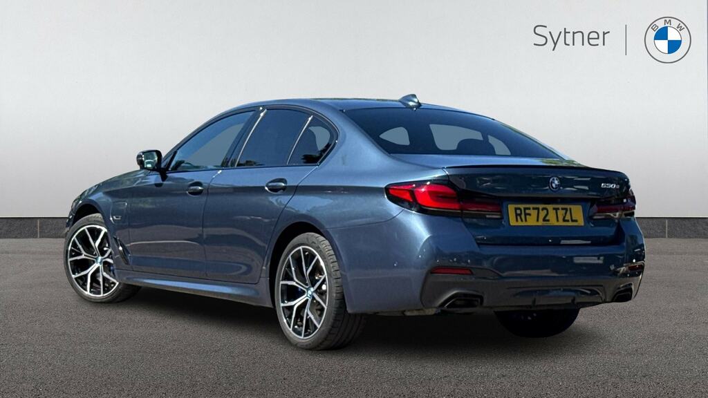 BMW 5 Series 530E M Sport Blue #2