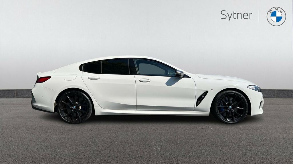 BMW 8 Series Gran Coupe M850i Xdrive White #3