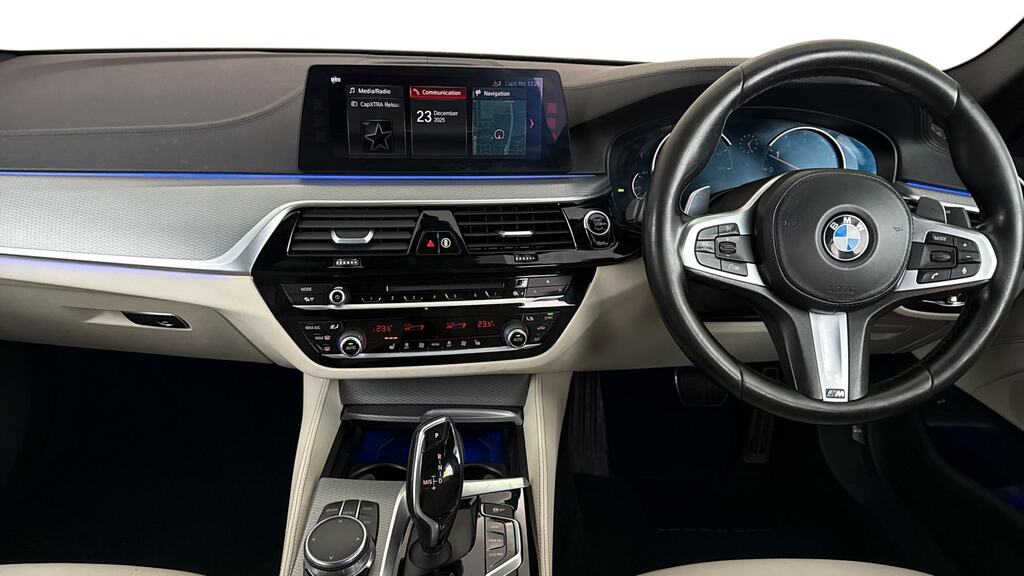BMW 5 Series 540I Xdrive M Sport YE17ORX Black #6