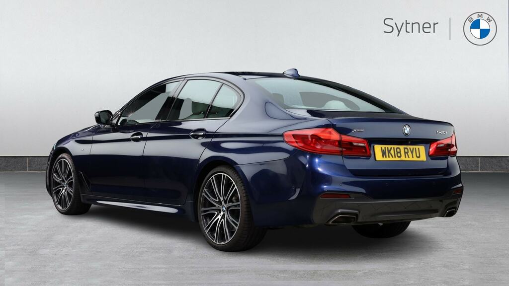 BMW 5 Series 540I Xdrive M Sport Blue #2