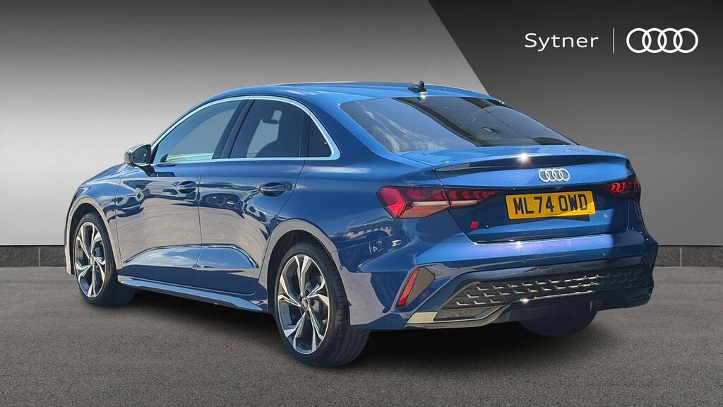 Audi A3 35 Tfsi S Line S Tronic Tech Pack ML74OWD Blue #3