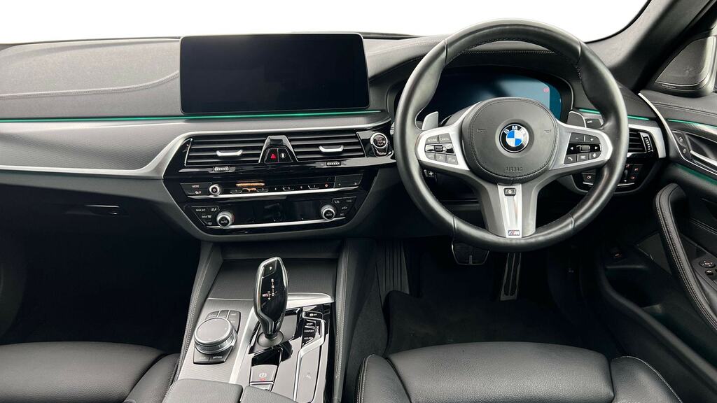 BMW 5 Series M550i Xdrive Black #4