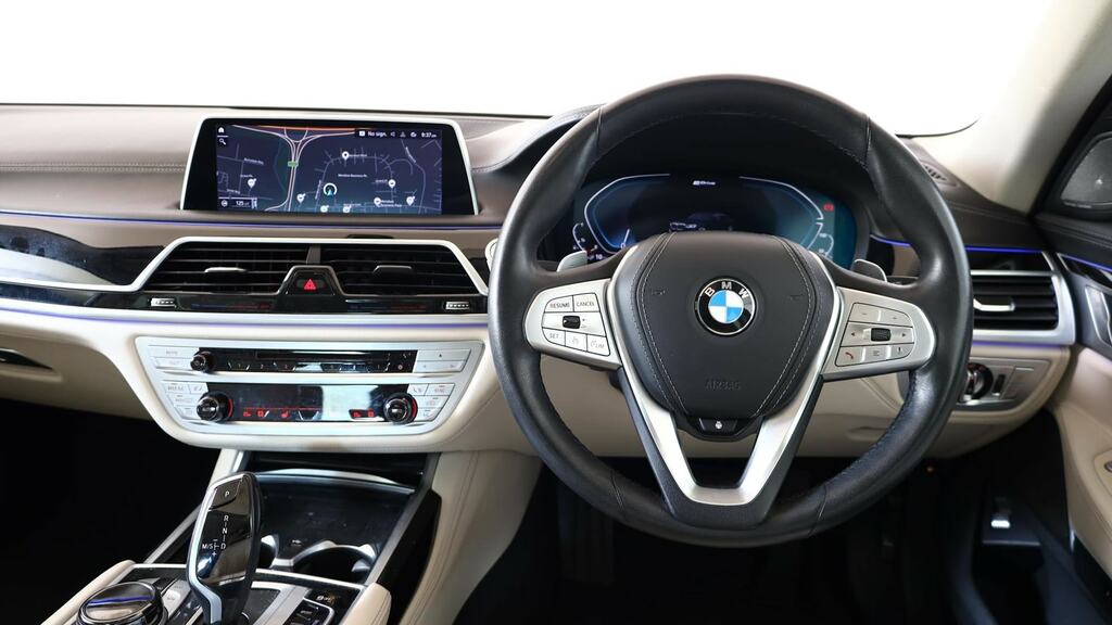 BMW 7 Series 745Le Xdrive Black #5