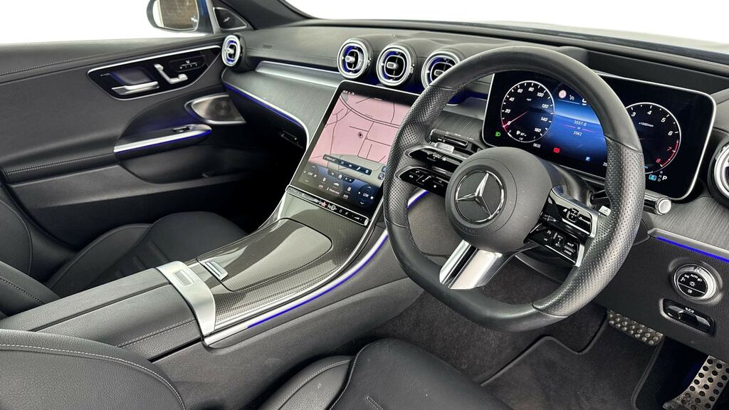 Mercedes-Benz C Class C300 Amg Line Premium Plus 9G-tronic Blue #3