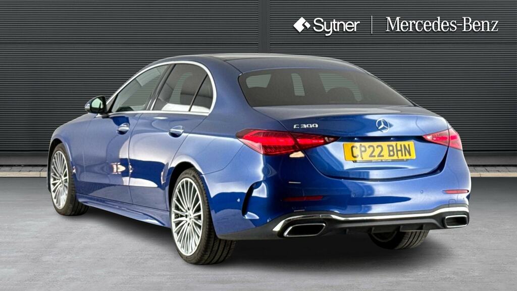 Mercedes-Benz C Class C300 Amg Line Premium Plus 9G-tronic Blue #2