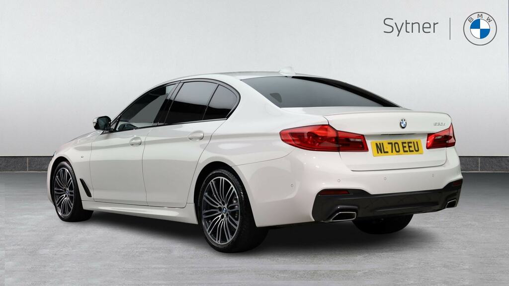 BMW 5 Series 520D Mht M Sport White #2