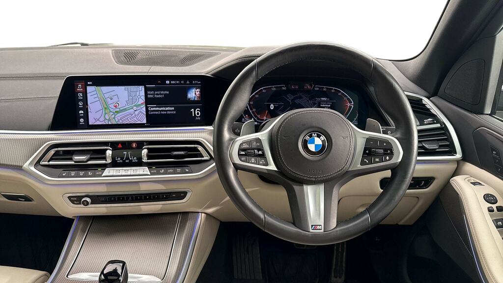BMW X5 Xdrive30d Mht M Sport 7 Seat Tecpro Pk AJ22ONO Black #5