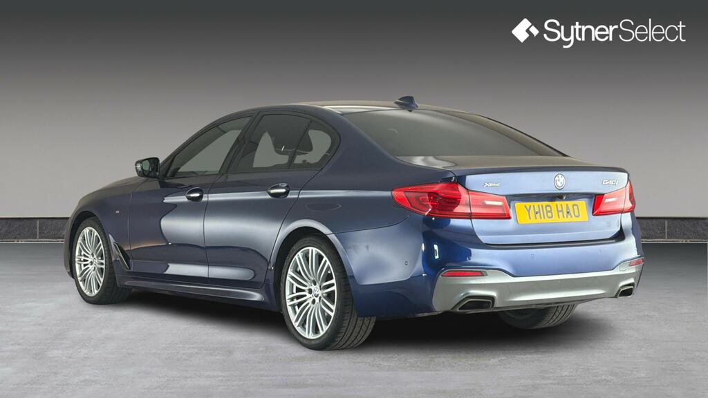 BMW 5 Series 540I Xdrive M Sport YH18HAO Blue #2