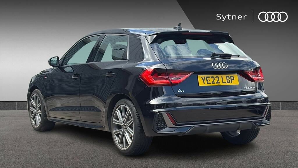 Audi A1 30 Tfsi 110 S Line S Tronic YE22LBP Black #3