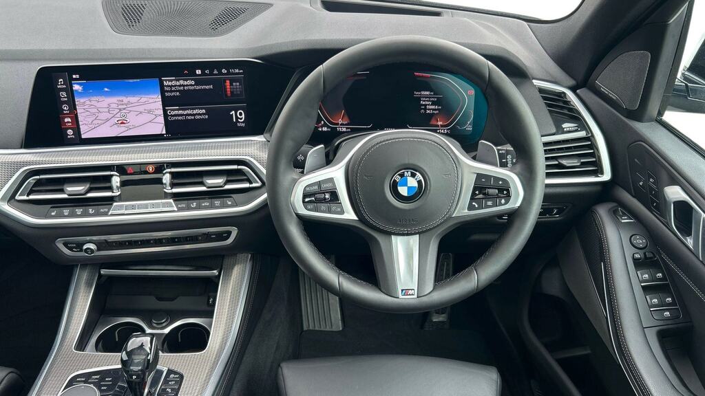 BMW X5 Xdrive30d M Sport 7 Seat Techplus Pk YH69XFZ White #5
