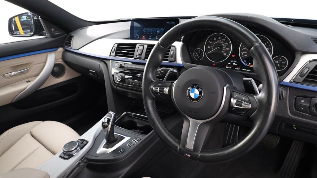 BMW 4 Series Gran Coupe 440I M Sport Professional Media LK66VXB Black #6