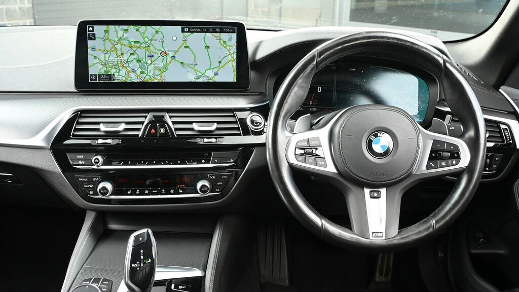 BMW 5 Series 520D Xdrive Mht M Sport Step Pro Pack HJ23OBZ Black #5