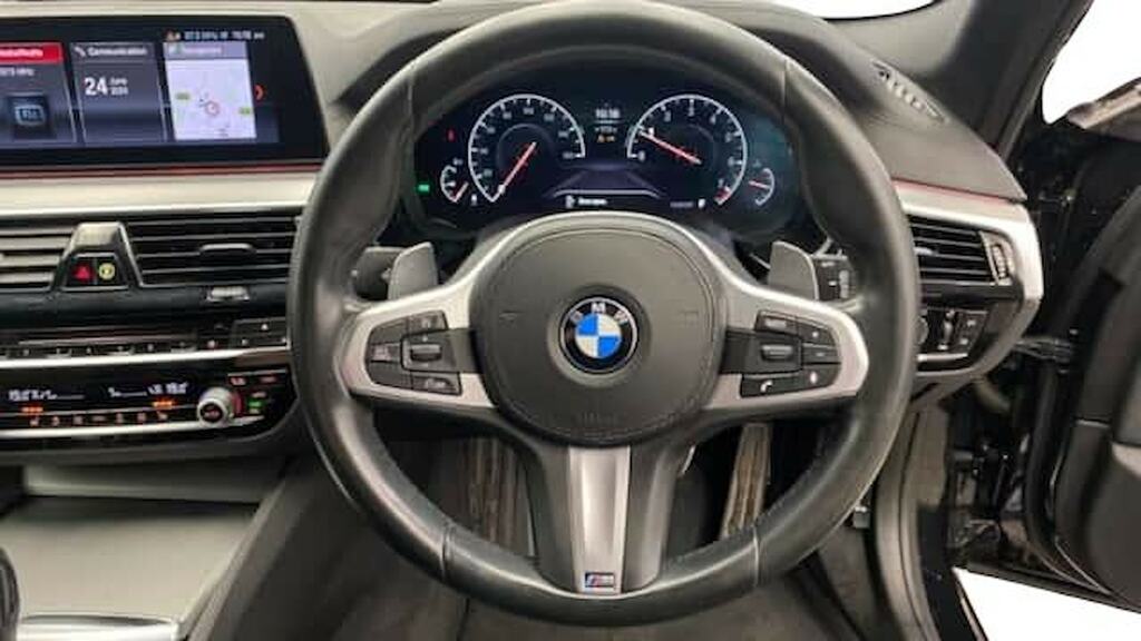 BMW 5 Series 520I M Sport YE19MXK Black #5