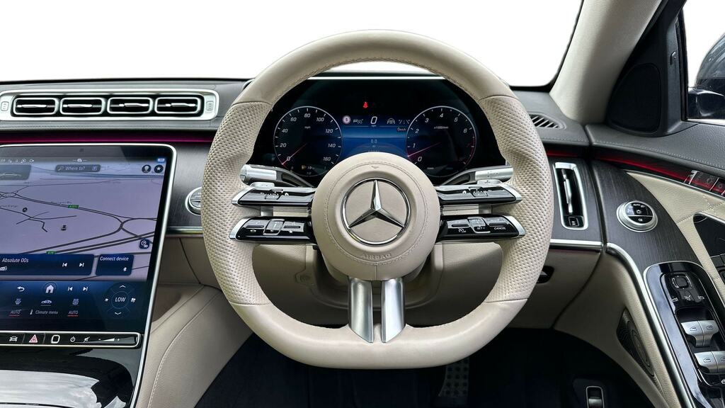 Mercedes-Benz S Class Saloon White #9