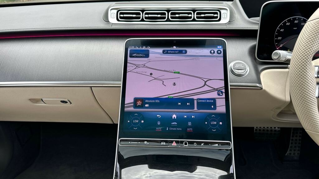 Mercedes-Benz S Class Saloon White #10
