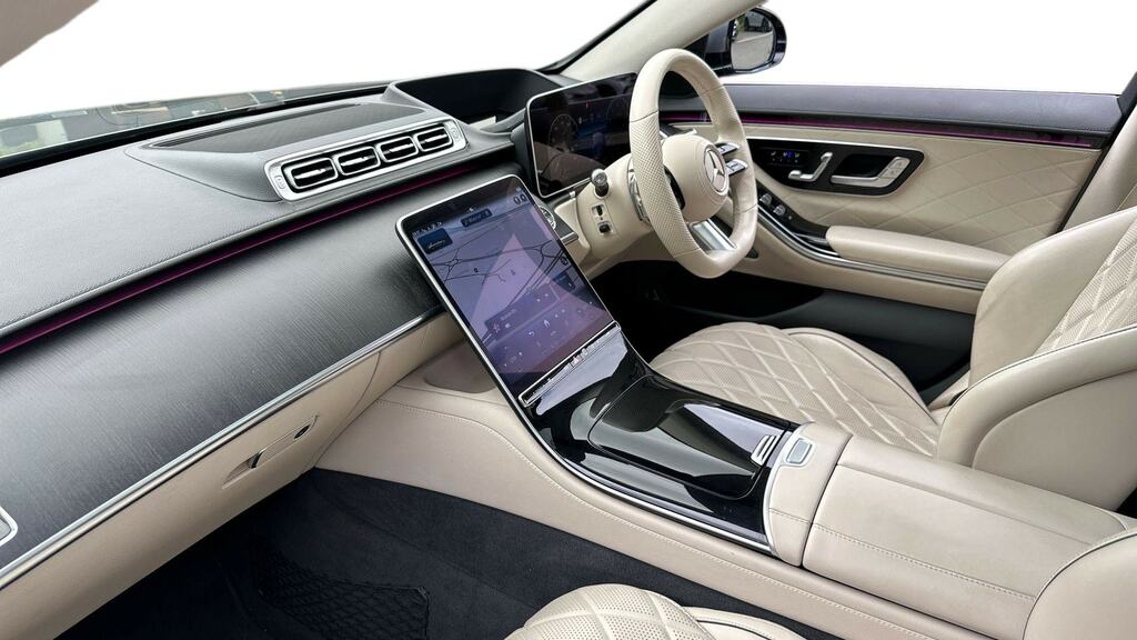 Mercedes-Benz S Class Saloon White #8