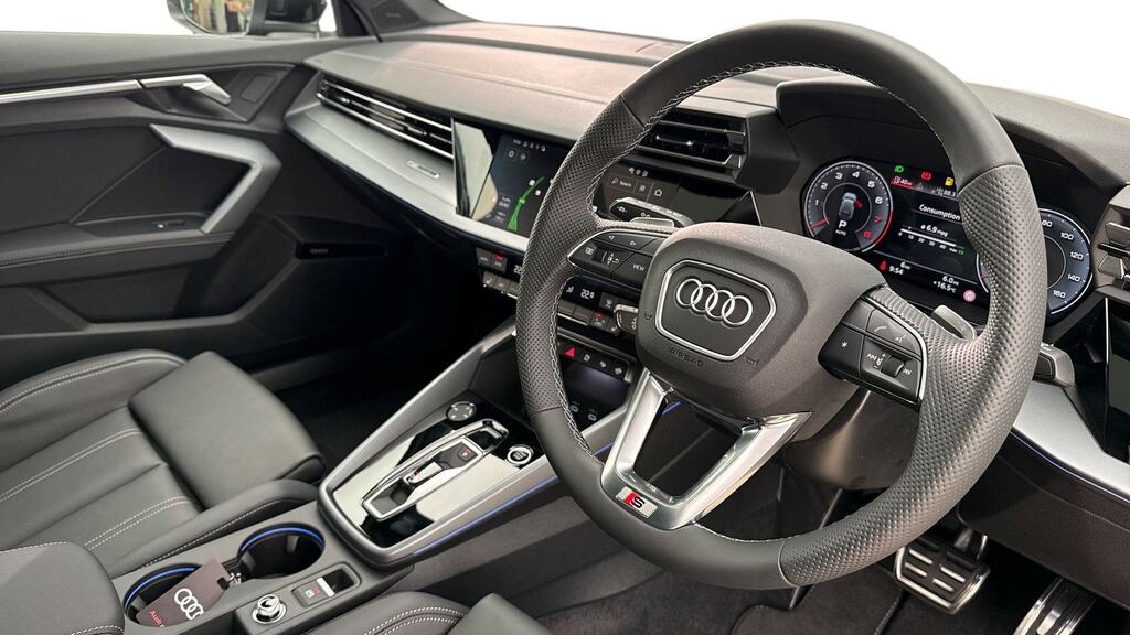 Audi A3 1.5 Tfsi 150 S Line Tech Pack Pro CY26GRU Black #6