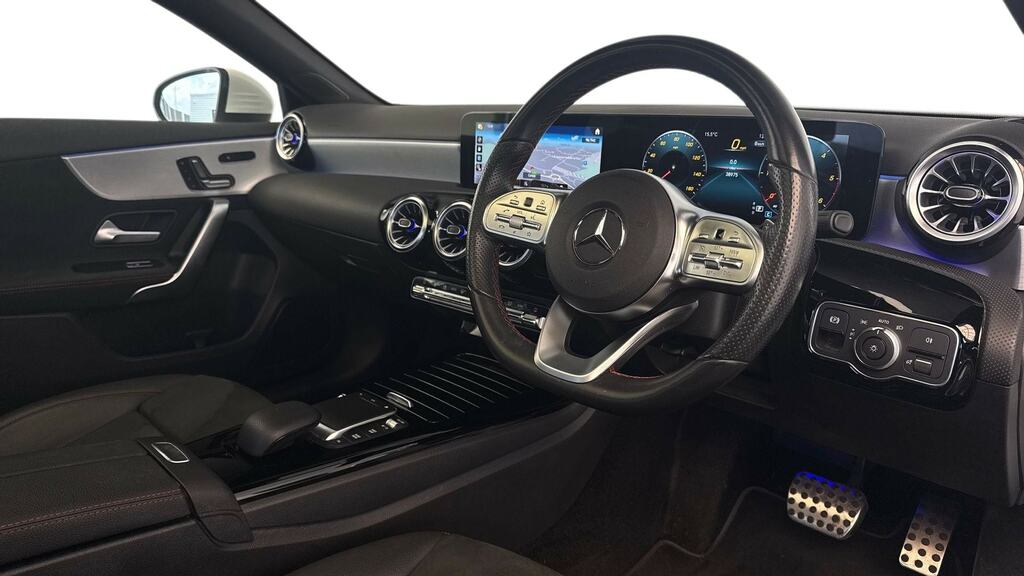 Mercedes-Benz A Class A200d Amg Line Premium Plus KR21JKO White #3