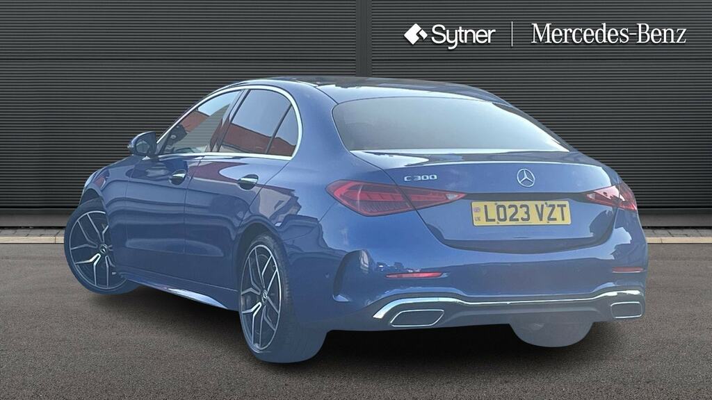 Mercedes-Benz C Class C300 Amg Line Premium Plus 9G-tronic Blue #2