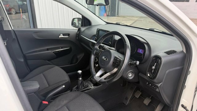 Kia Picanto Hatchback HJ68ZKF White #6